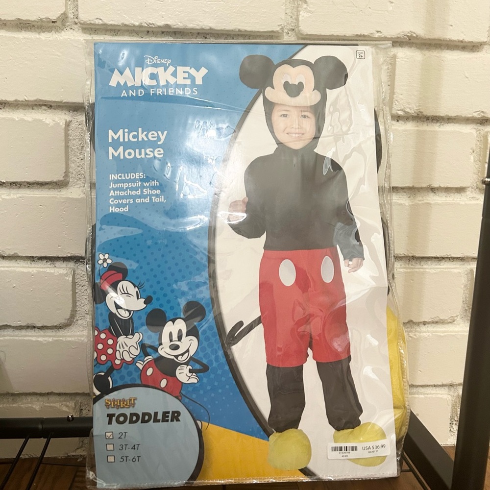 Spirit Disney Mickey Mouse Toddler Costume 2T